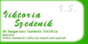 viktoria szedenik business card